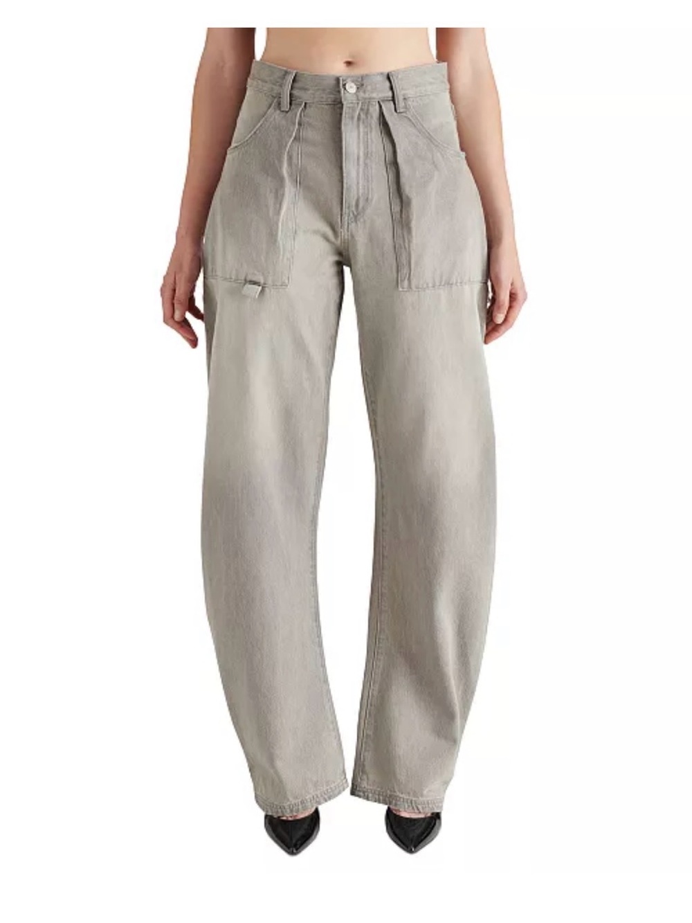 Steve Madden High-Rise Barrel Jeans